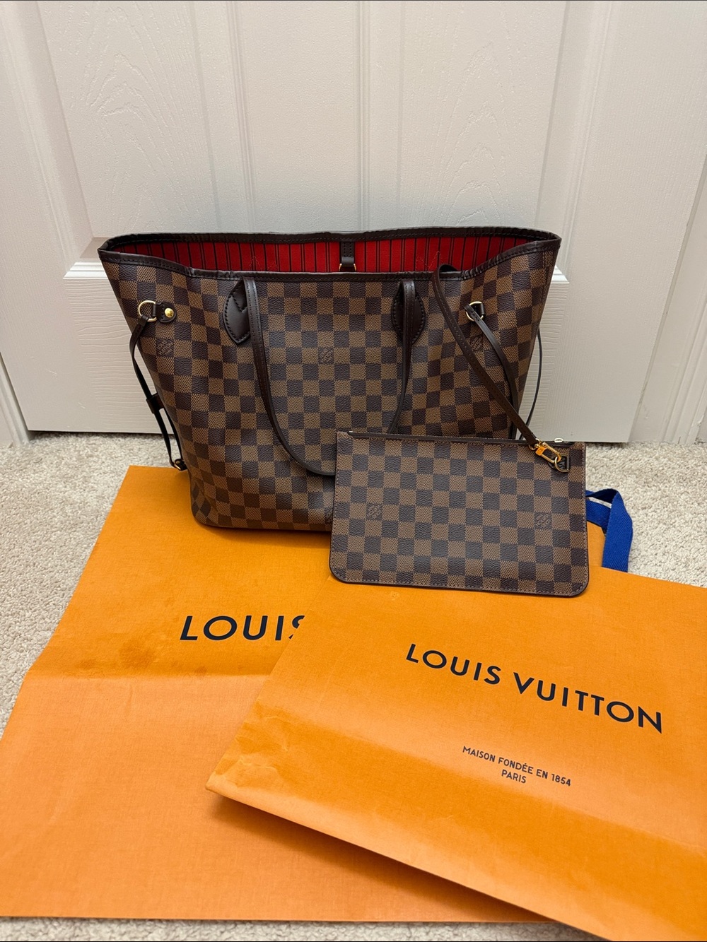 100% Authentic Louis Vuitton Neverfull MM